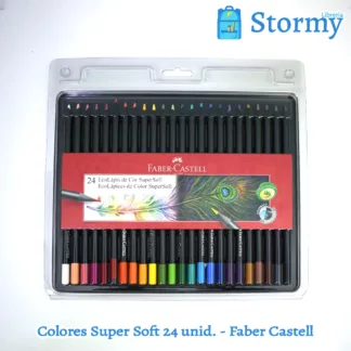Colores_Super_Soft_de_24_unidades_marca_faber_Castell_adelante