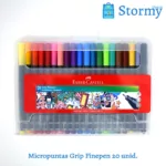 Micropuntas_Grip_Finepen_20_unidades_marca_Faber_Castell_delante