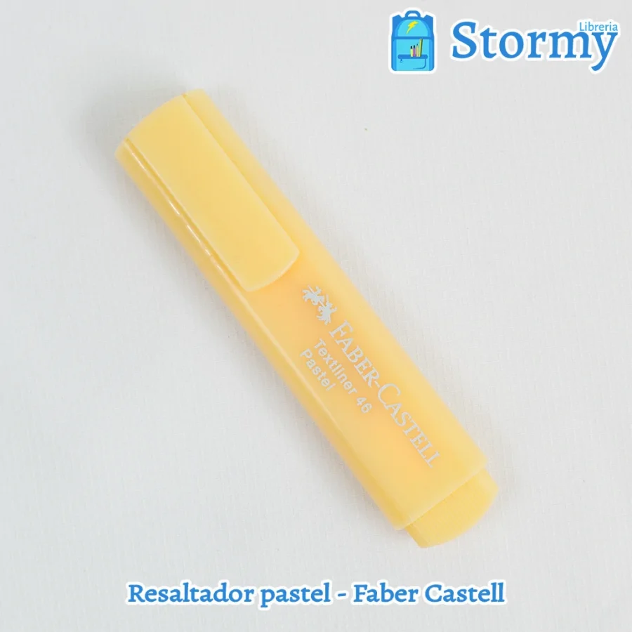 Resaltador pastel marca Faber Castell vainilla