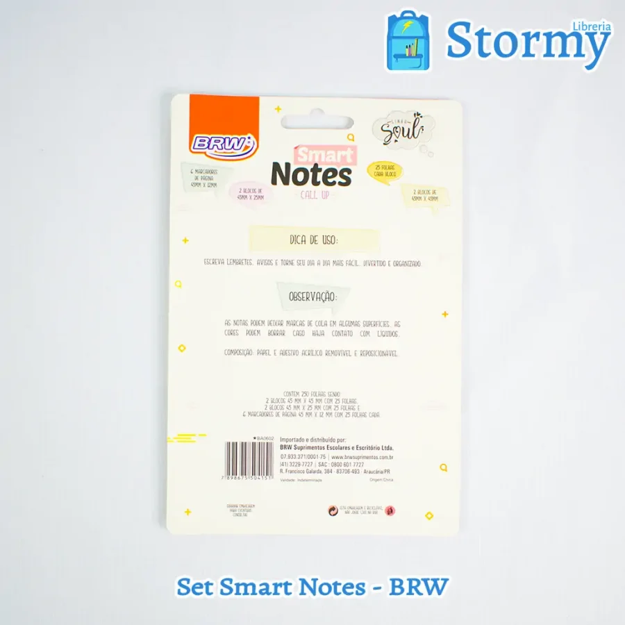 Set Smart Notes 2 marca BRW detras