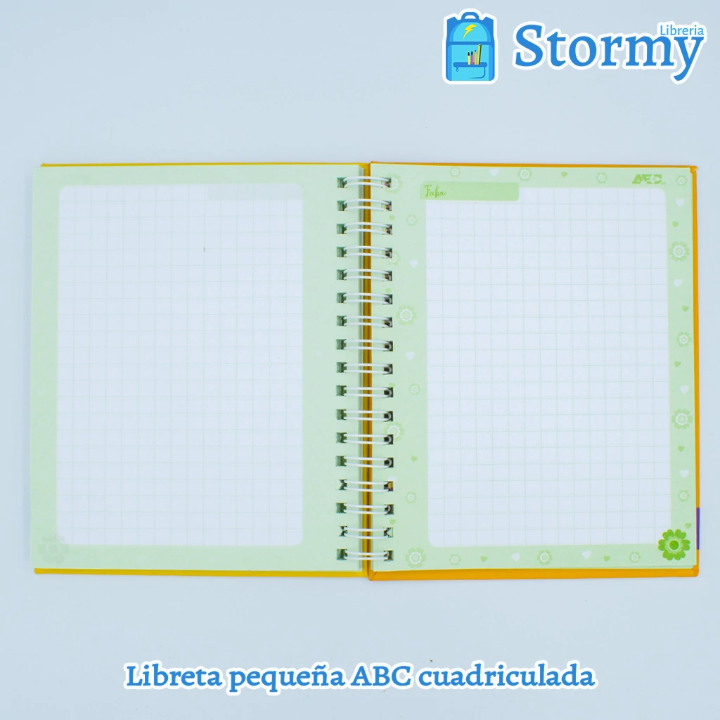 LIBRETA PEQUEÑA ABC CUADRICULADA - Libreria Stormy