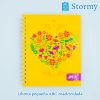 libreta_pequeña_marca_ABC_color_amarillo_con_corazon_y_flores_adelante