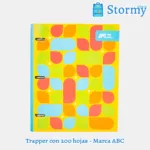 trapper_de_200_hojas_marca_ABCcon_tapa_celeste_amarillo_verde_naranja