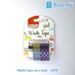 Washi Tape set 3 unidades marca BRW adelante