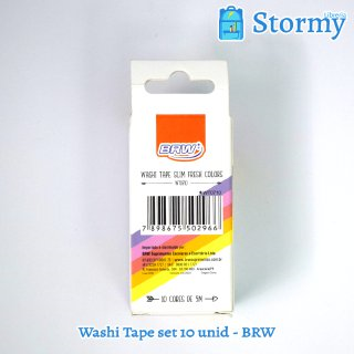 Washi Tape set de 10 unidades marca BRW atras