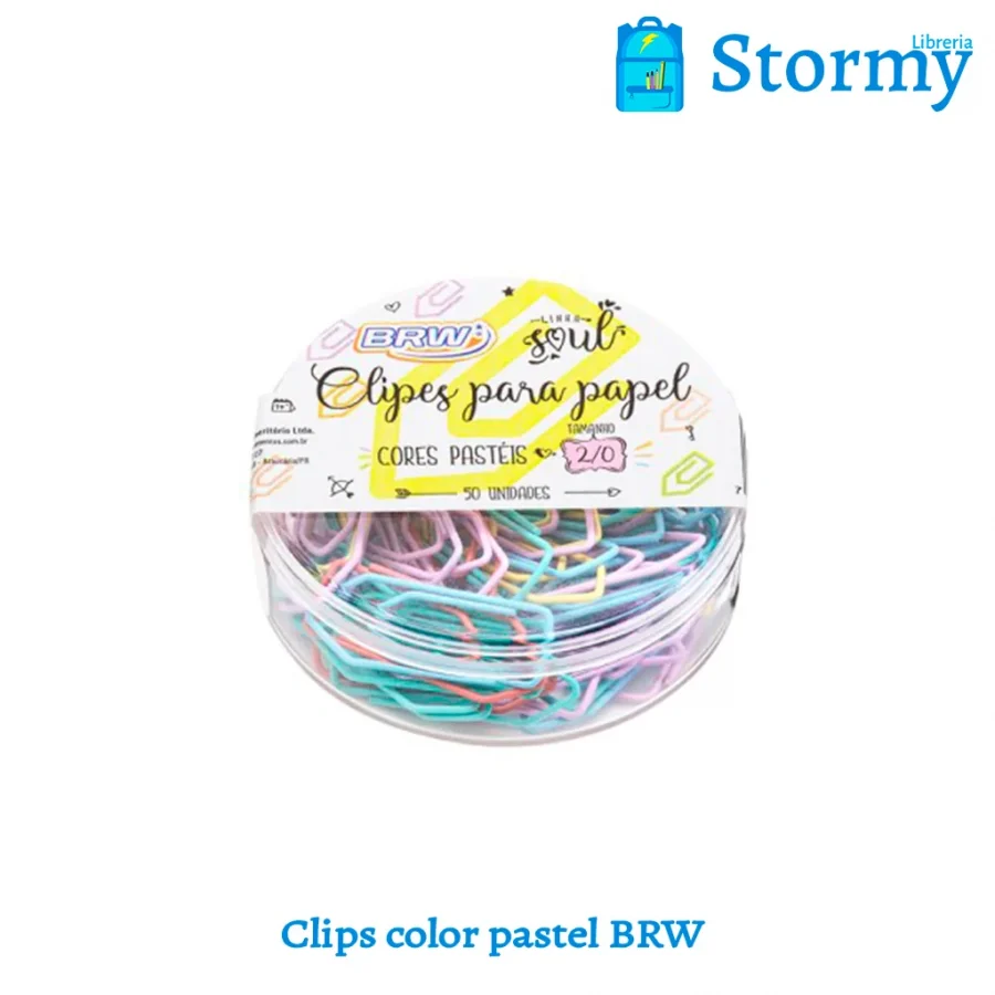 CLIPS COLOR PASTEL BRW