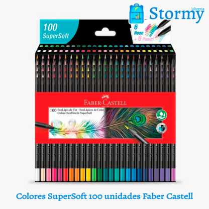 Colores supersoft 100 unidades faber castell
