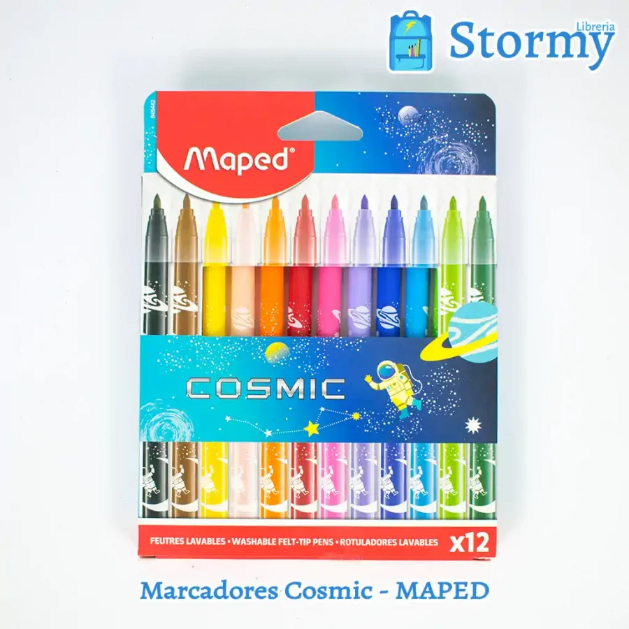 Marcadores cosmic marca maped delante