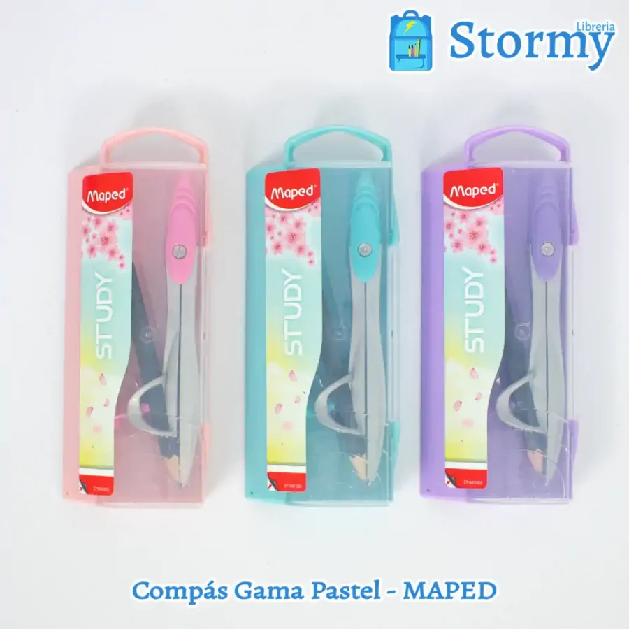 compás gama pastel marca maped