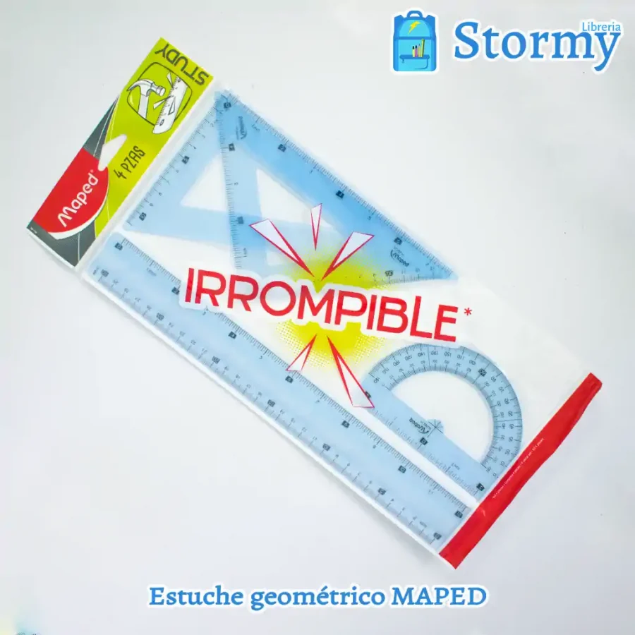 estuche geometrico maped celeste