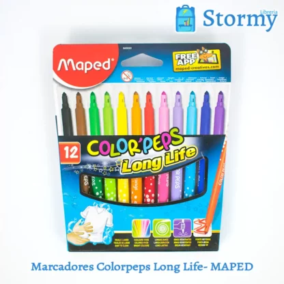 marcadores colorpeps long life marca maped delante