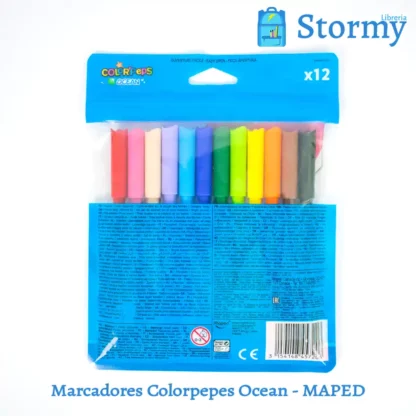 marcadores colorpeps ocean marca maped atras