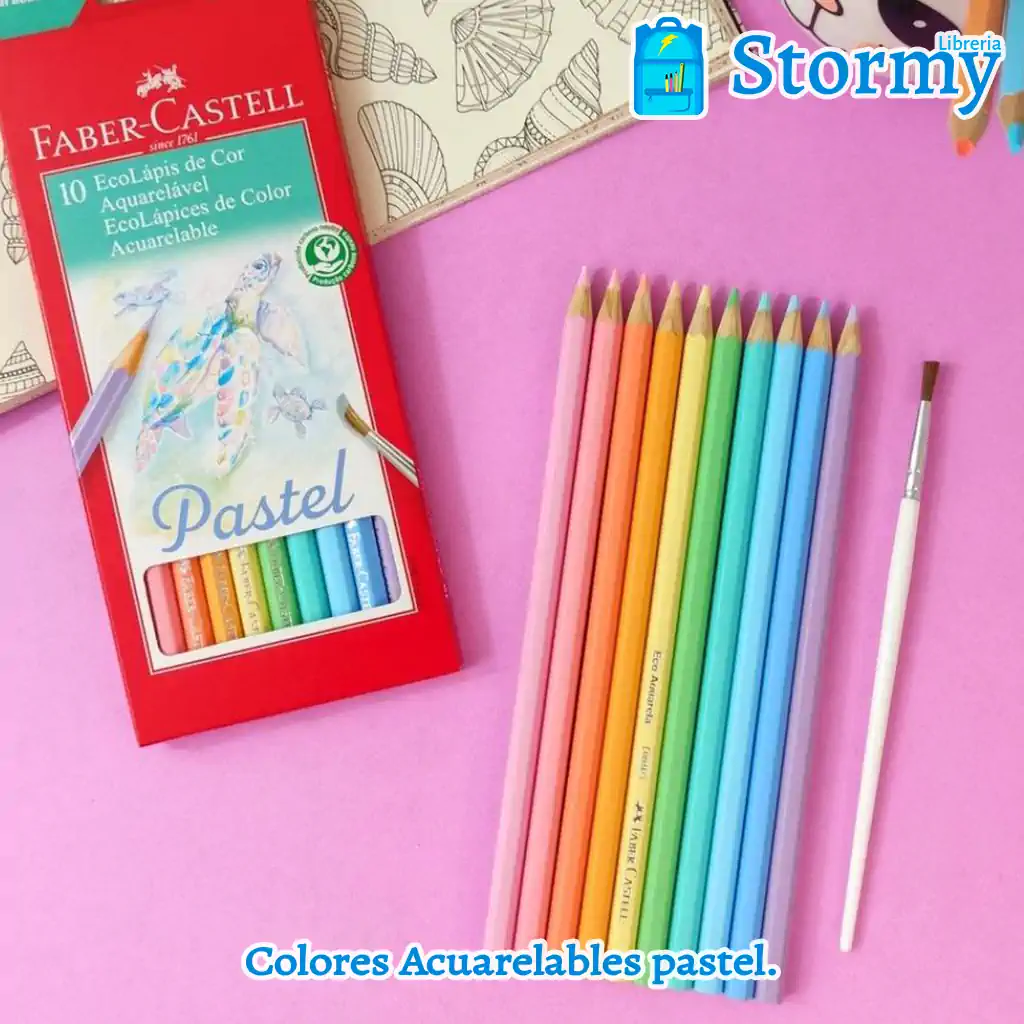 Colores Acuarelables pastel - Libreria Stormy