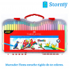 marcador fiesta estuche rigido de 60 colores