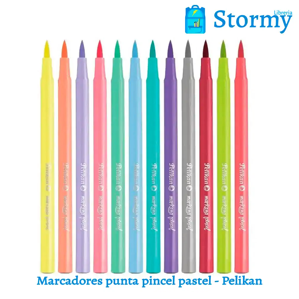 Elucidación maquillaje yermo Marcadores punta pincel pastel - Pelikan - Libreria Stormy