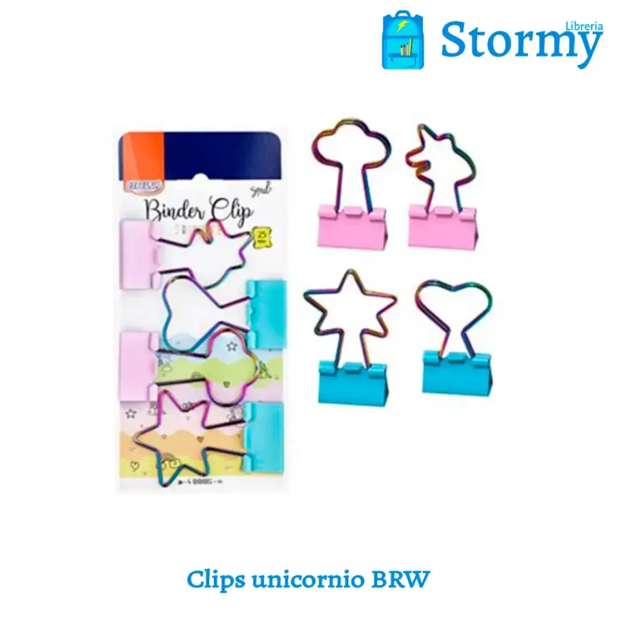 clips unicornio BRW