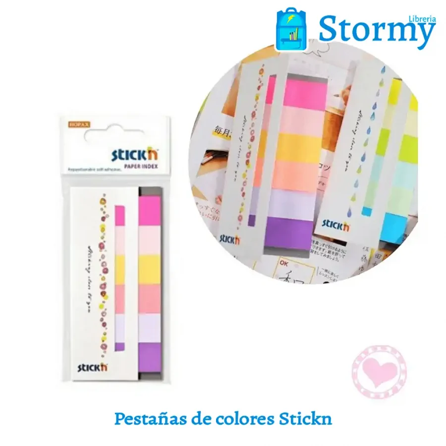 pestañas de colores stickn