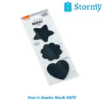 post it diseño black brw