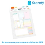 set smart notes para cartapacio celebration brw