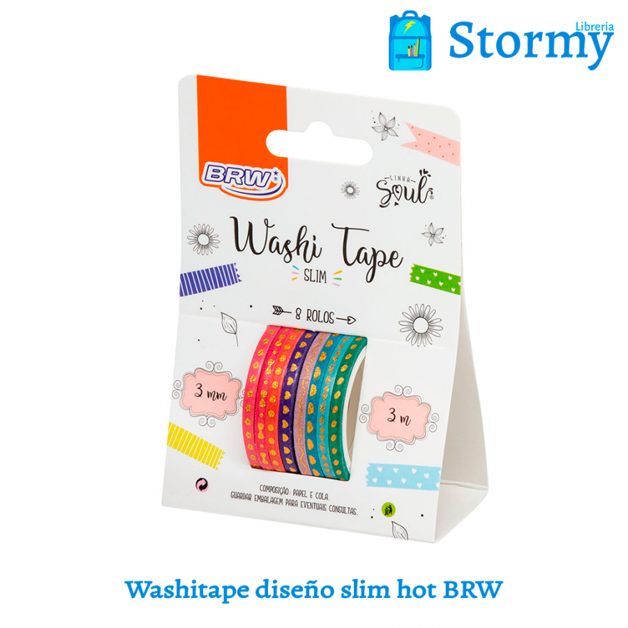 washitape diseño slim hot brw