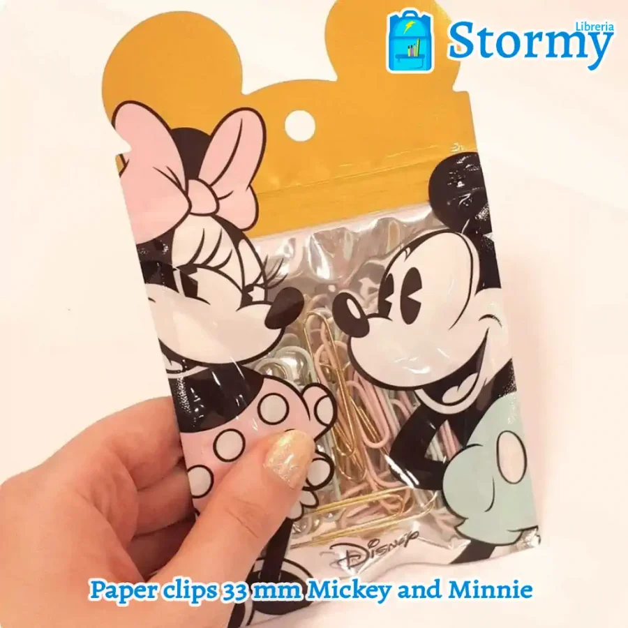 paper clips 33 mm mickey and minnie