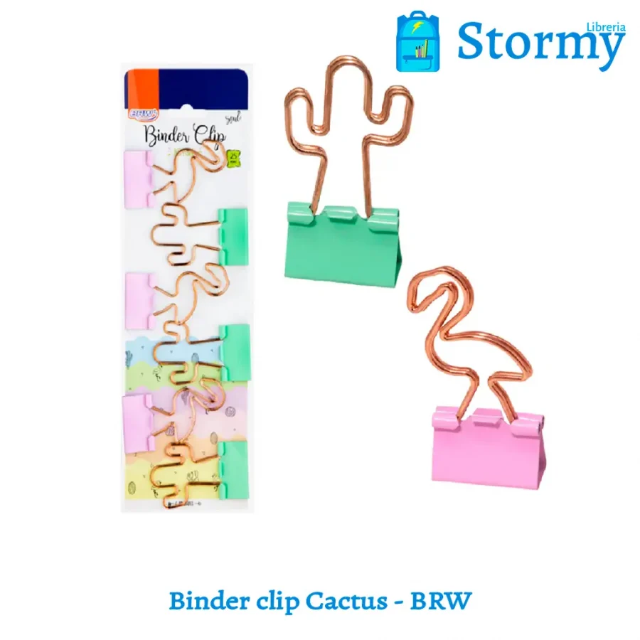 binder clip cactus brw