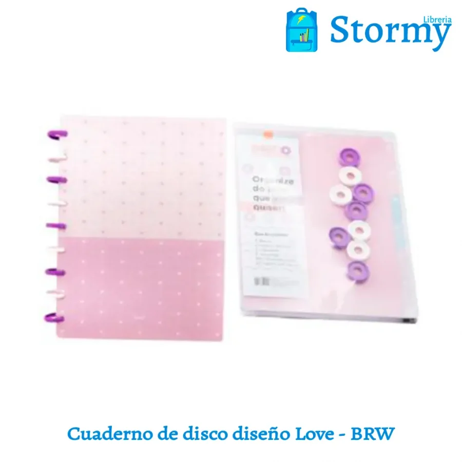 cuadernos de discos diseño love brw