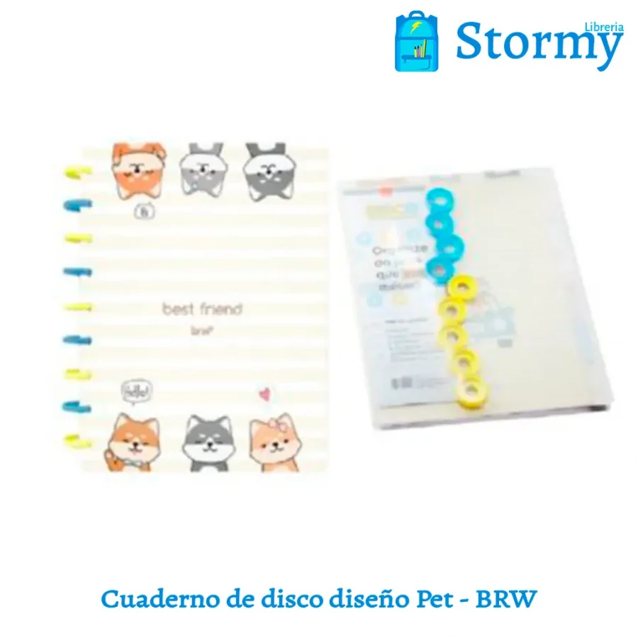 cuadernos de discos diseño pet brw