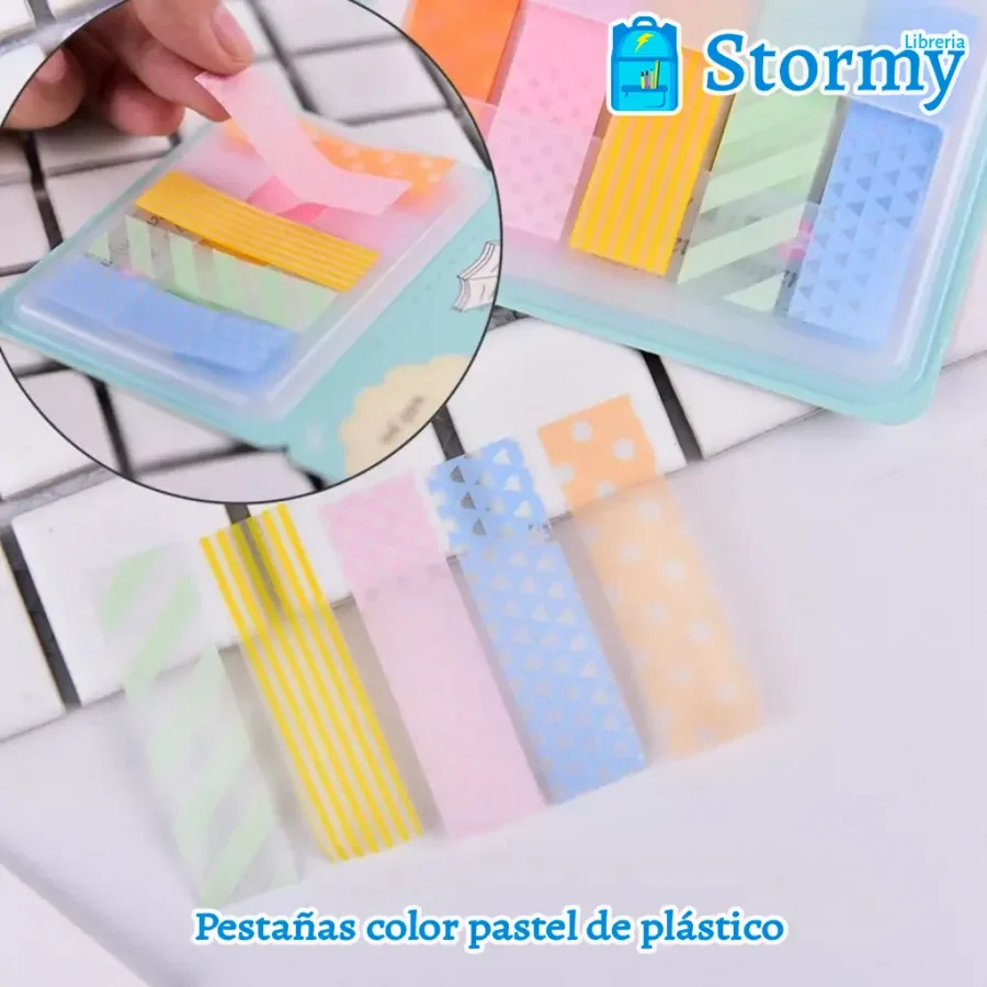 pestañas color pastel de plastico2