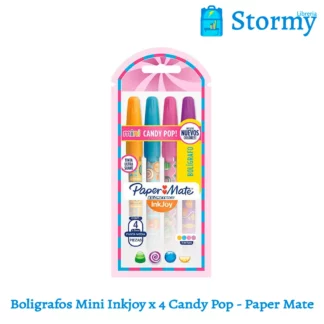 Boligrafos mini inkjoy x4 candy pop paper mate