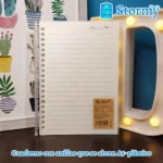 cuaderno con anillas que se abren A5 plastico