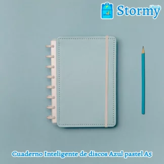 cuaderno inteligente de discos Azul pastel A5