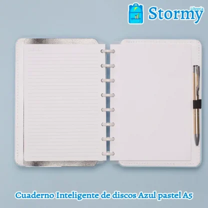cuaderno inteligente de discos Azul pastel A51