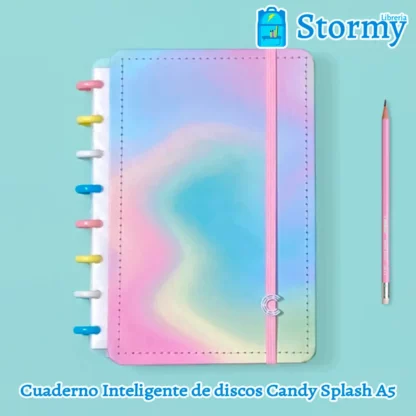 cuaderno inteligente de discos Candy Splash A5