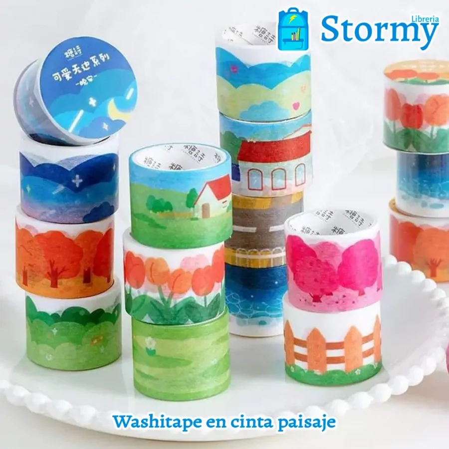 washitape en cinta paisaje