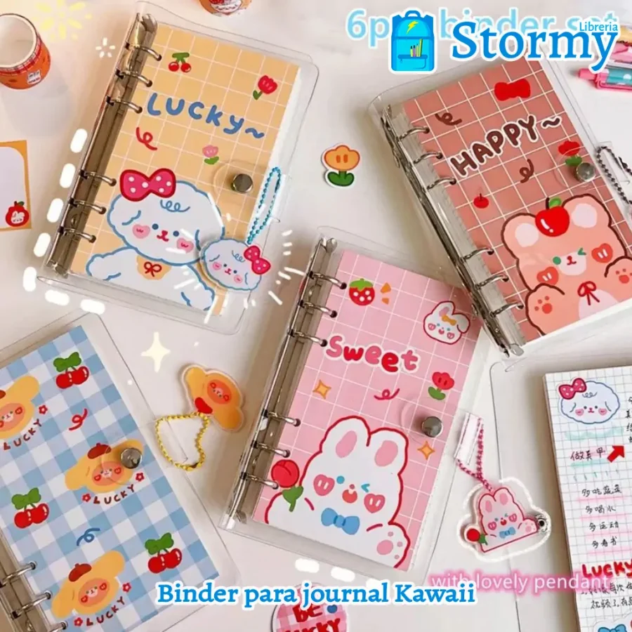 binder para journal kawaii