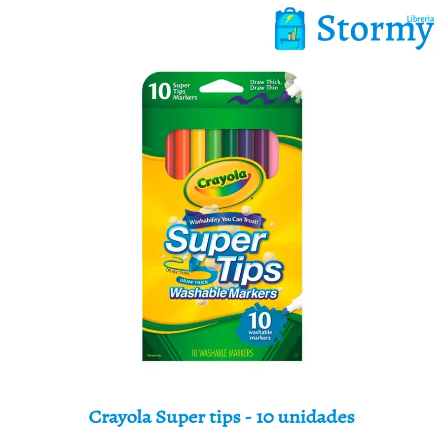 Crayola super tips 10 unidades