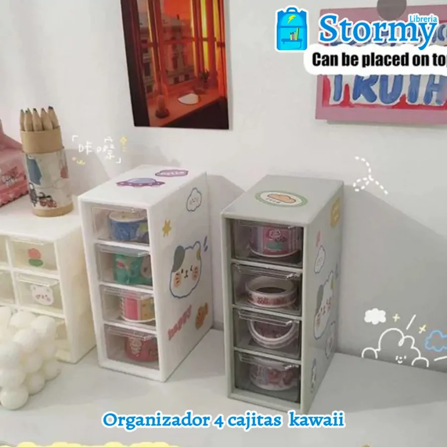 organizador 4 cajitas kawaii2