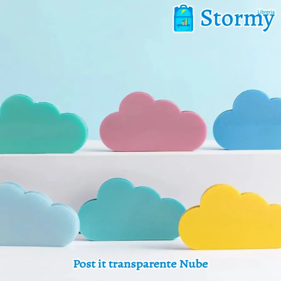 post it transparente nube