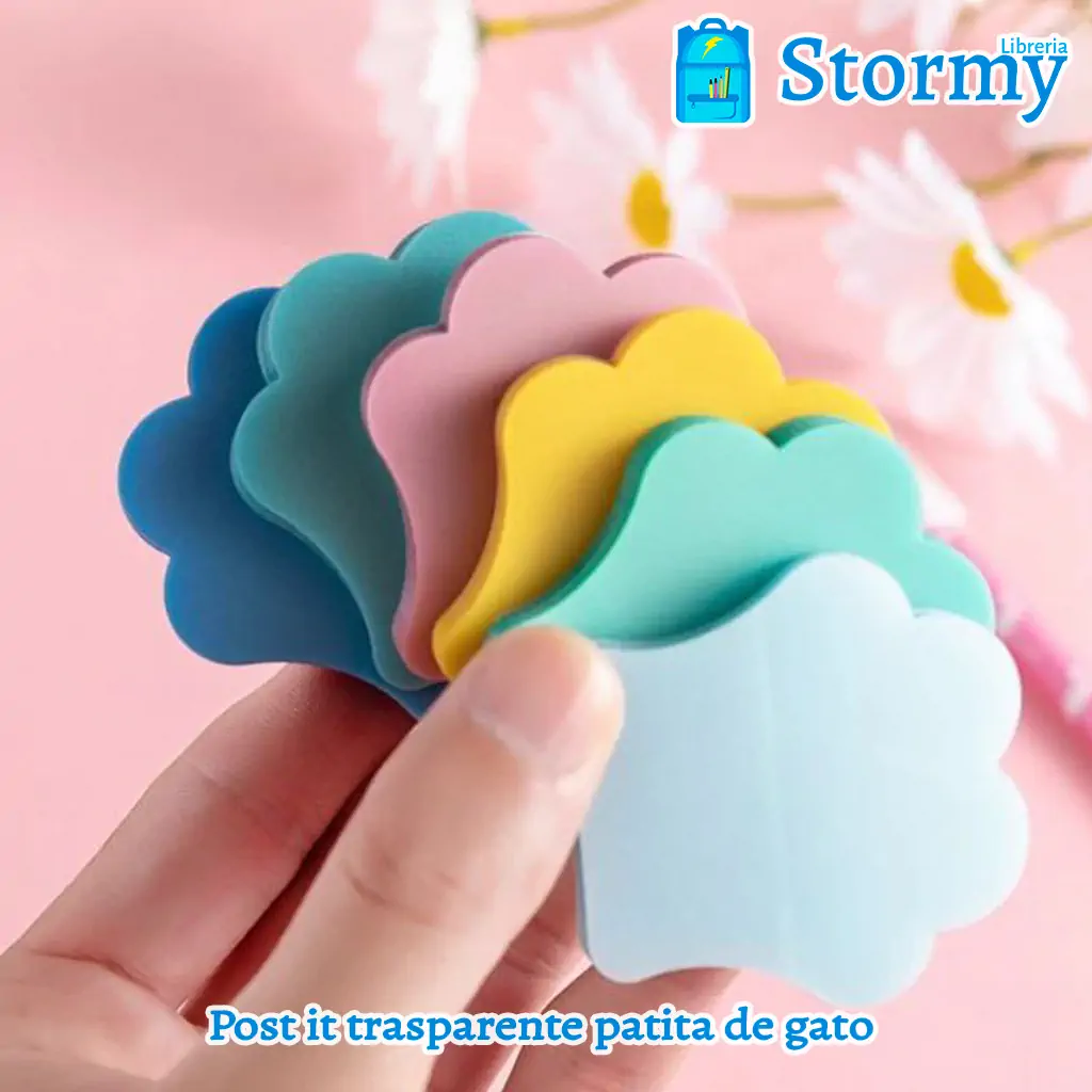 Post it transparente de colores - Libreria Stormy