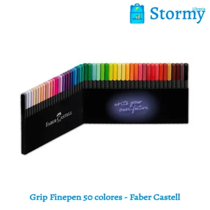 Grip finepen 50 colores faber castell1