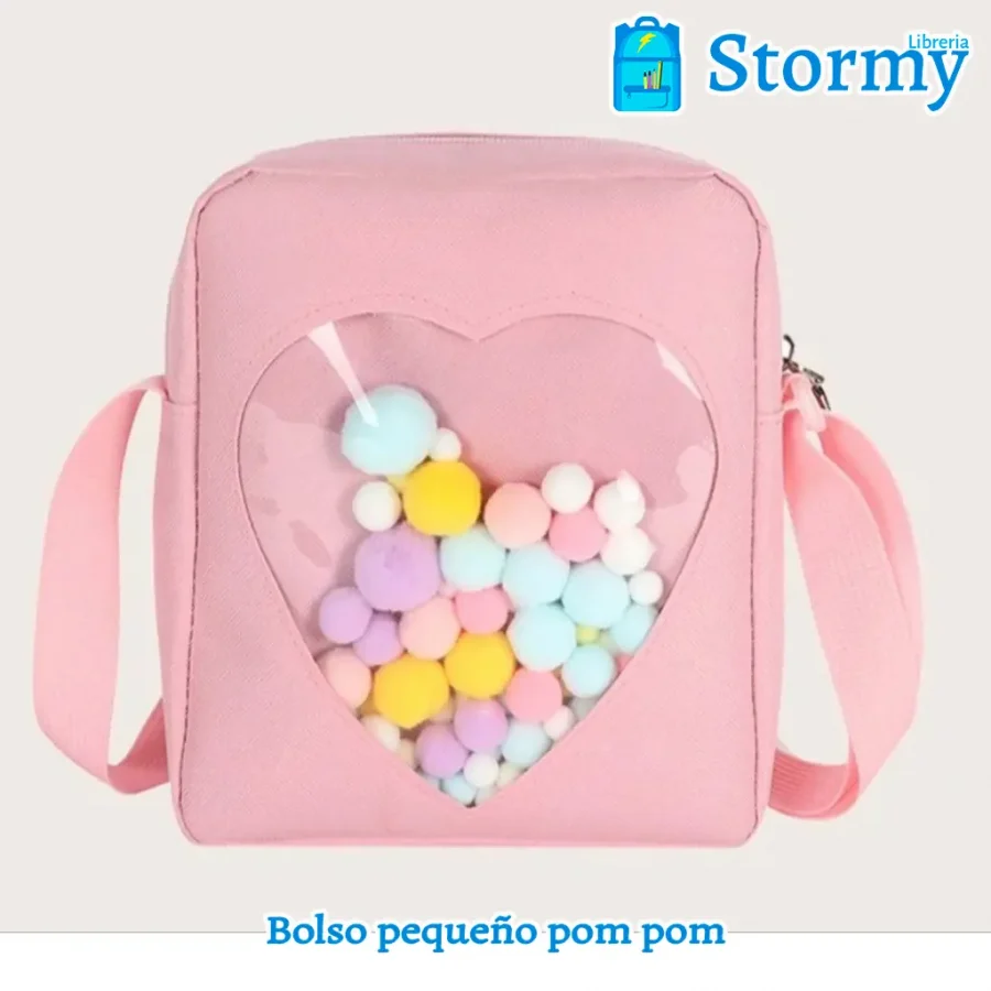 bolso pequeño pom pom