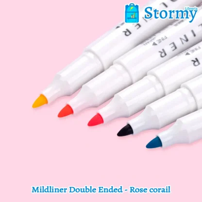 mildliner Double ended rose corail1