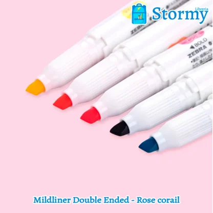 mildliner Double ended rose corail2
