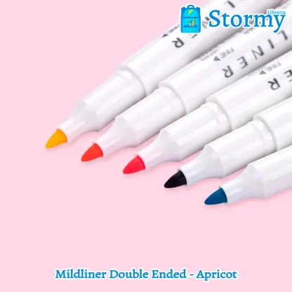 mildliner double ended apricot1