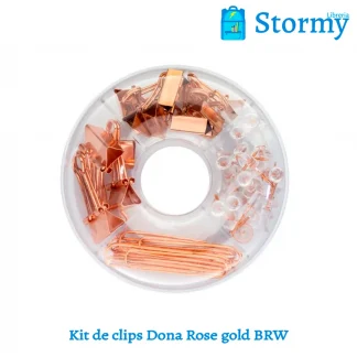 kit de clips dona rose gold brw