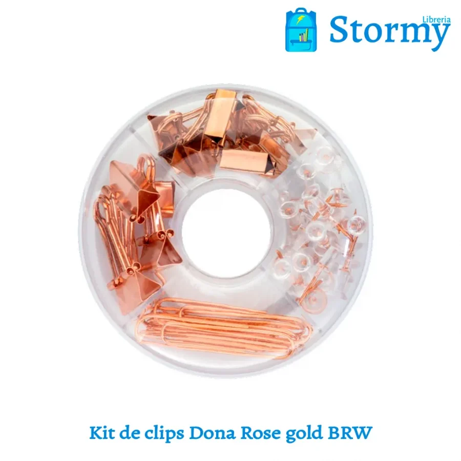 kit de clips dona rose gold brw