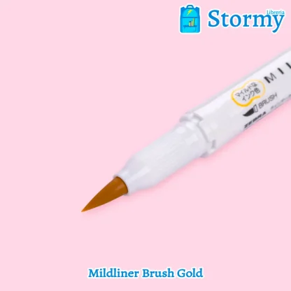 mildliner brush gold1