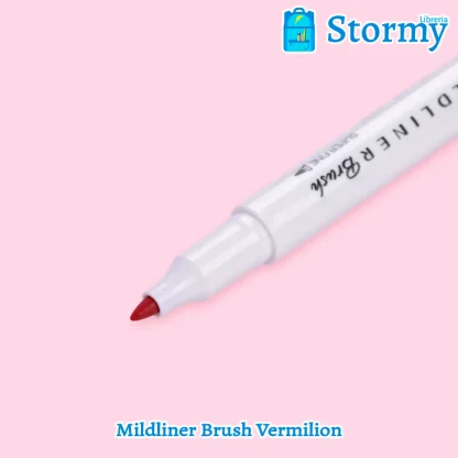 mildliner brush vermilion2