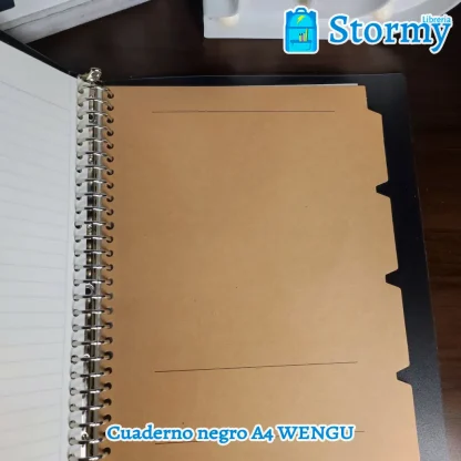 cuaderno negro A4 WENGU4